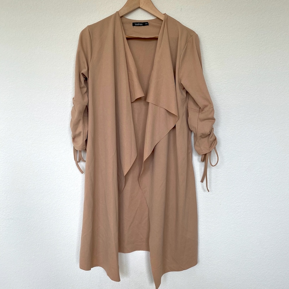 Boohoo long thin duster jacket